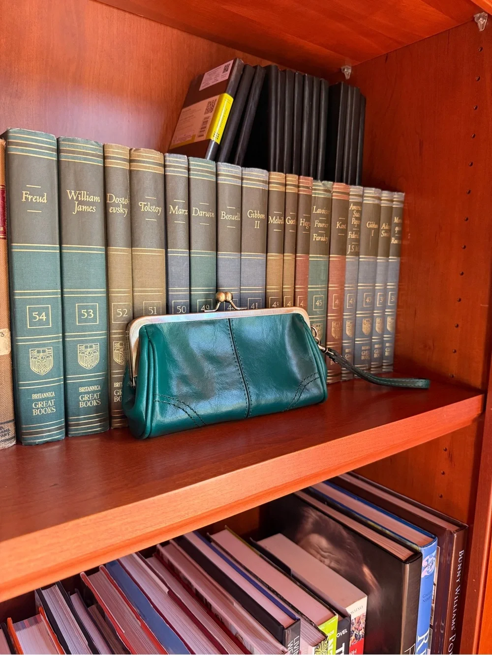 Brand new Patricia Nash Metal frame Vintage Distressed Renna Wristlet in Spruce.